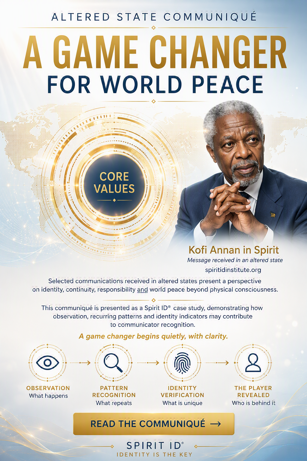 KOFI ANNAN - Spirit World Insight - A Game Changer